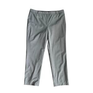 Talbots Petites Women's Stretch Light Gray Lined Trousers Dress Pants Size 14 P